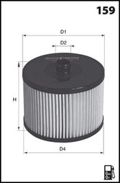 LUCAS FILTERS Polttoainesuodatin LFDE142